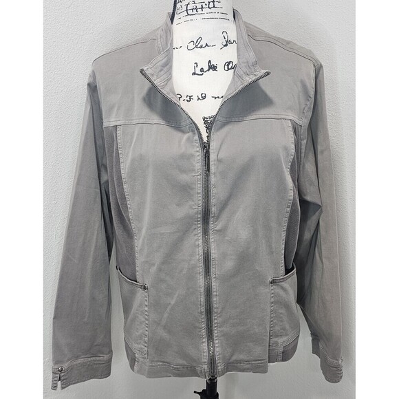 Escape by Habitat Clothes Jackets & Blazers - Escape Salt Wash Waterfront JacketIn Fog Plus Size XXL NWT Lightweight Casual